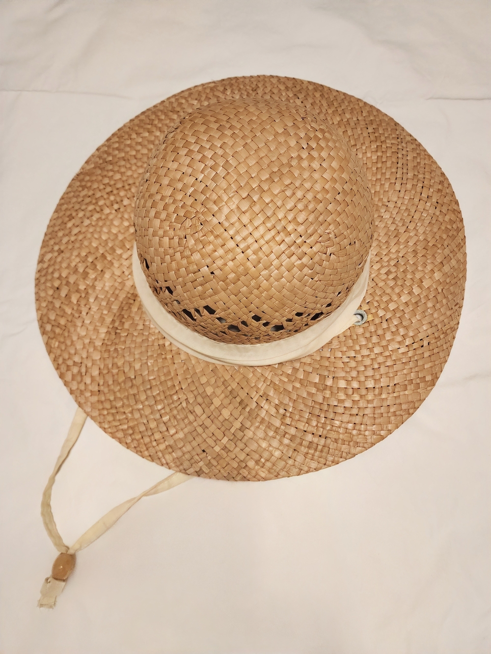 Columbia woven Straw Sun Hat with Cream Band